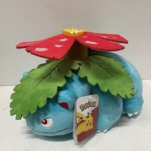 NEW 2025 Pokemon Venusaur 12” Stuffed Plush Figure Nintendo Game Freak Jazwares